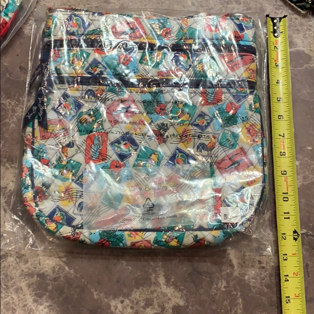 Vera Bradley triple zip hipster bag